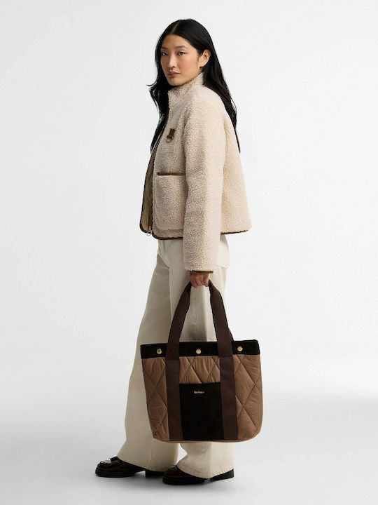 Fabric Women's Tote Bag Brown