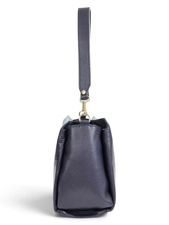 Damentasche aus Leder in Navyblau