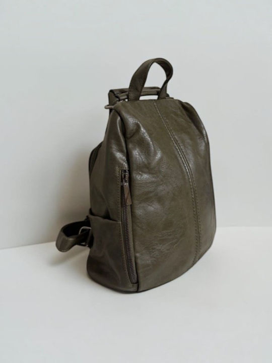 Women's Backpack Handbag Khaki