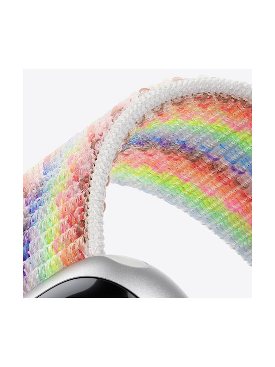 Apple Mj5a4zm/a Каишка за Смарт Часовник Watch 42mm Pride Edition Sport Loop Многоцветна Apple Mj5a4zm/a Каишка за Смарт Часовник Watch 42mm Pride Edition Sport Loop Многоцветна