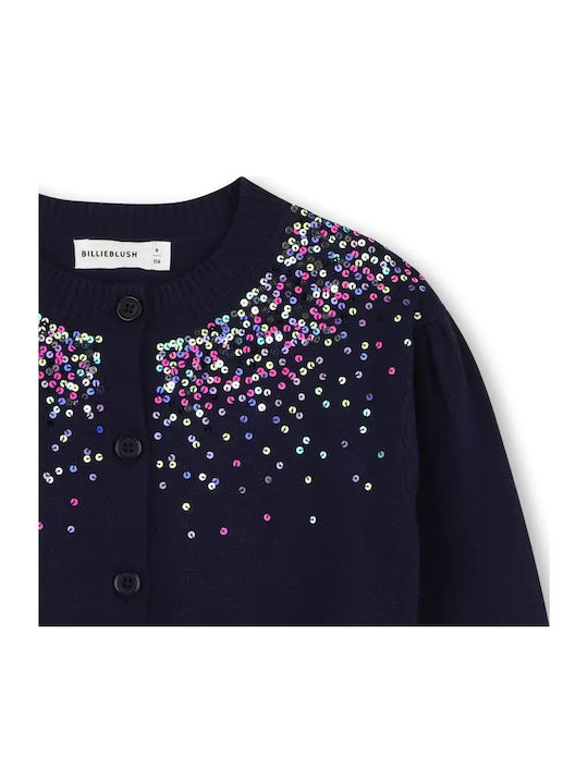 Kinder-Strickjacke Blau