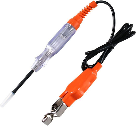 Techstar 85076a Tester de Circuit Auto Lampă 6–24v Dc Roșu Verde Led Polaritate Sondă Metalică Clemă Crocodil Protecție Siguranță Mașini Motociclete Camioane
