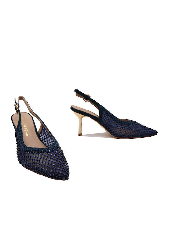 Navyblau Pumps