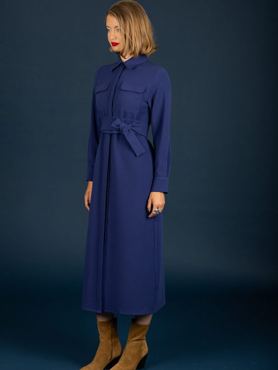 Midi Dress Ink Blue