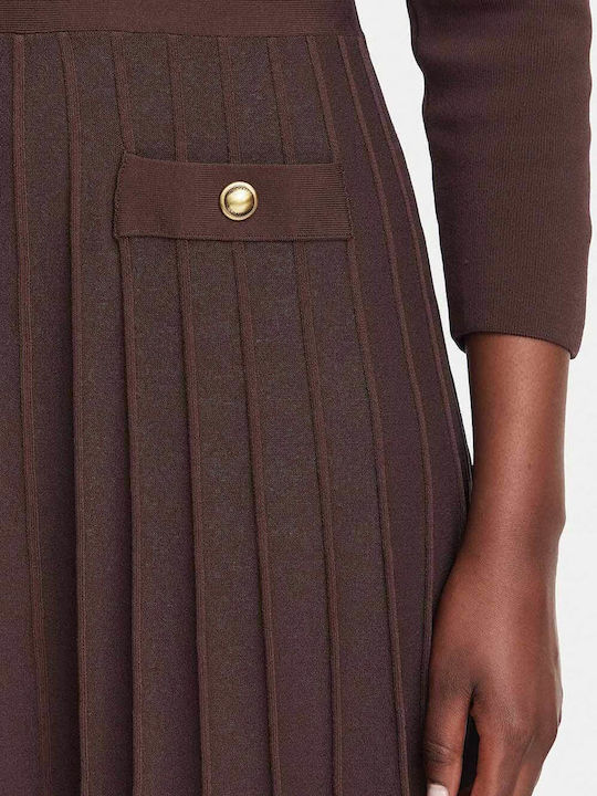 Midi Damenkleid Schokolade