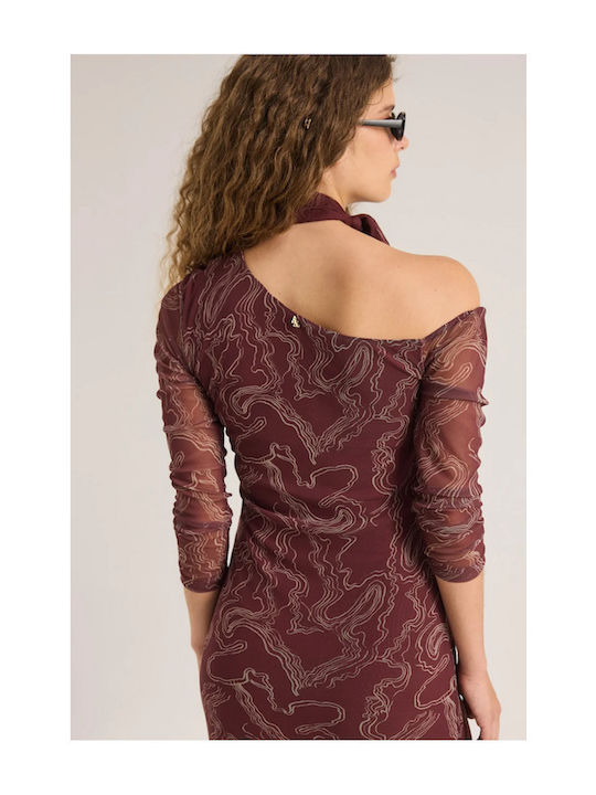 Rochie Maxi Burgundy