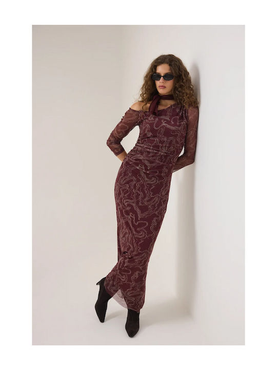 Rochie Maxi Burgundy