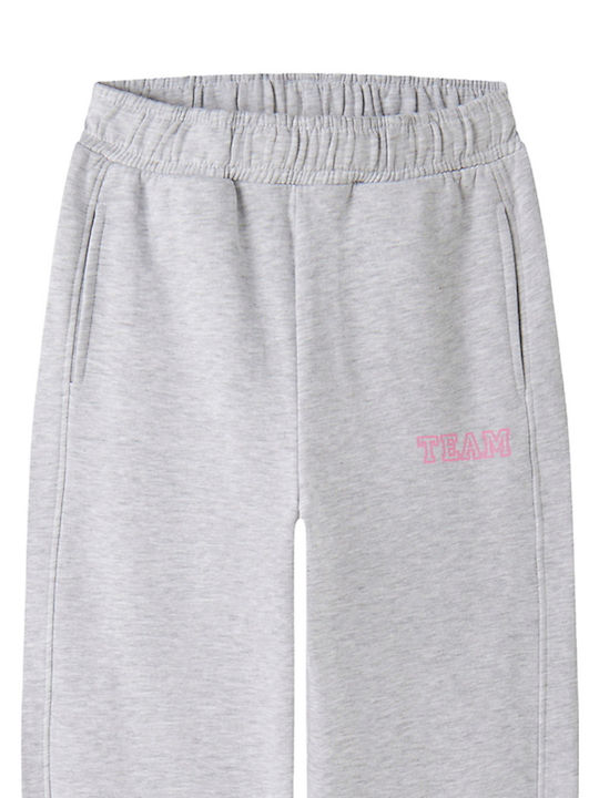 Παιδικό Παντελόνι Φόρμας Light Grey Melange