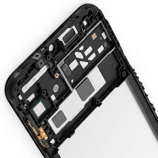 Clappio Mobiltelefon-Mittelrahmenteile Galaxy A14 4g 5g Metallverstärkung Schwarze