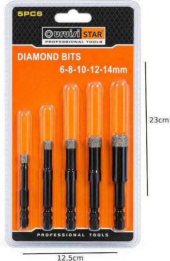 Set Lochsägen Trockenschnitt mit Durchmesser von 6mm bis 14mm