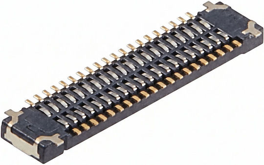 Clappio Lcd Fpc Connector Samsung Galaxy A14 5g A05 40 Pin Black Gold