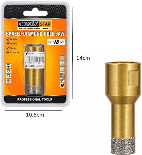 Uruisi Star Lochsäge Trockenschnitt mit Durchmesser 18mm für Metall und Rasen