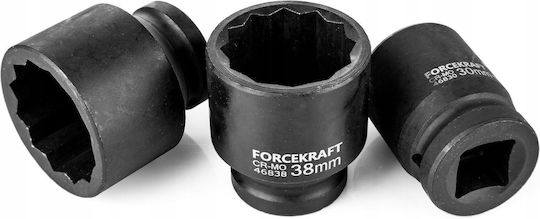 Forcekraft Ratchet With Sockets 3/4" 26 Pieces