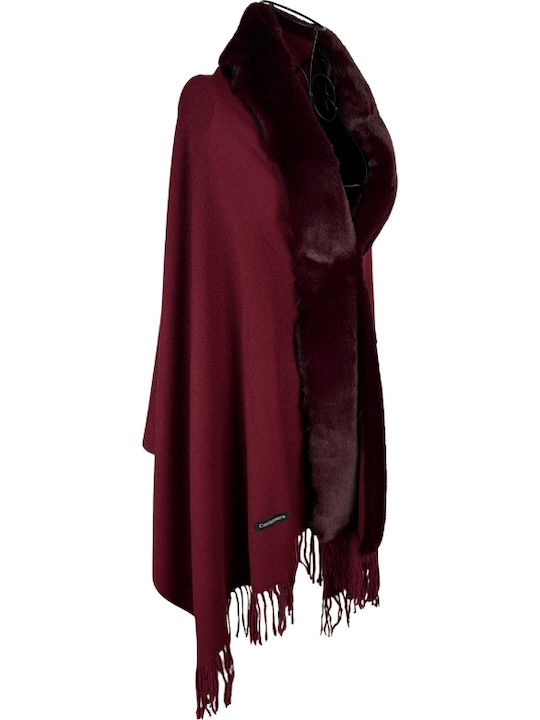 Şal Pentru Femei Burgundy