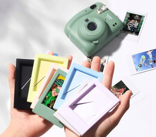 Loveinstant Plastic Photo Frame with Yellow Frame