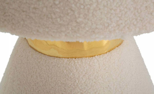 Samt Hocker Für Das Wohnzimmer Beige