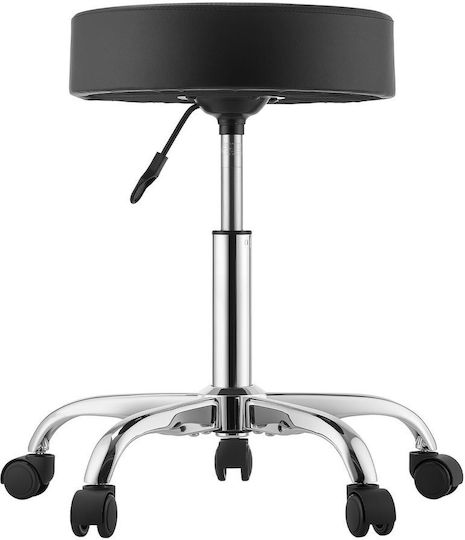 Living Room Stools with Adjustable Height Black 2 Pieces
