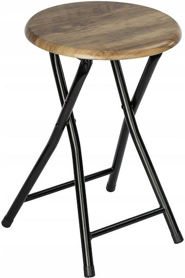 Klappbarer Hocker Für Das Wohnzimmer Mit Stauraum Metallisch Schwarz