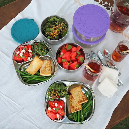 Ecolunchbox Inox Lunch Box Seal Cup Jumbo Purple 1420ml