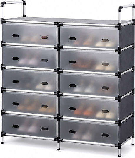 Stoff Schuhorganisator 82x26,5x108,5cm