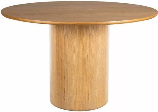 Detroit 1005 Round Dining Table Extendable Natural Wood Veneer Detroit 1005 Round Dining Table Extendable Natural Wood Veneer