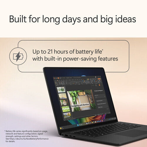 Microsoft Surface 15" Тъчскрийн 120Hz (Ultra X7-368H/16GB/512GB SSD/W11 Pro) (US Клавиатура)