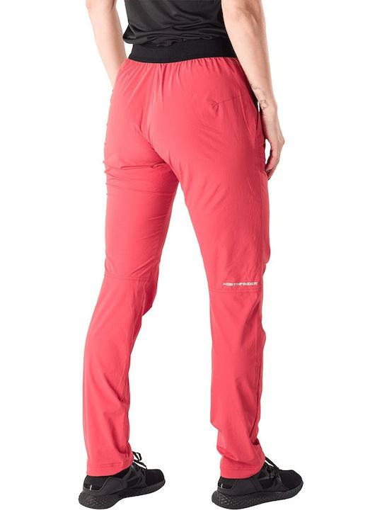 Northfinder Pantaloni Lungi De Drumeție Pentru Femei Roșii