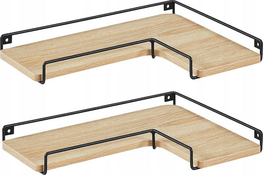Eckige Wandregale Sonoma 2Stücke 40x29x4cm Eckige Wandregale Sonoma 2Stücke 40x29x4cm