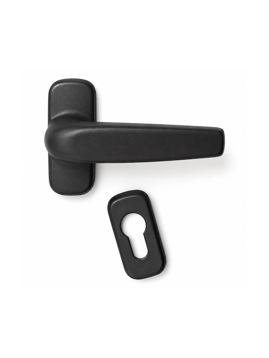 Neoxal Front Door Handle Pair Black