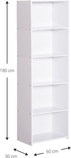 Bibliothek Eliot 5s Wenge 60x30x180cm