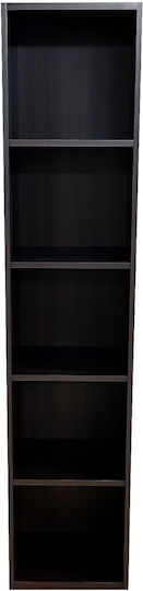 Bookcase Eliot 5s Wenge 30x30x180cm