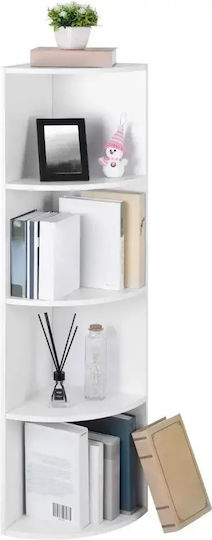 Corner Bookcase Alb 30x30x129.5cm Corner Bookcase Alb 30x30x129.5cm