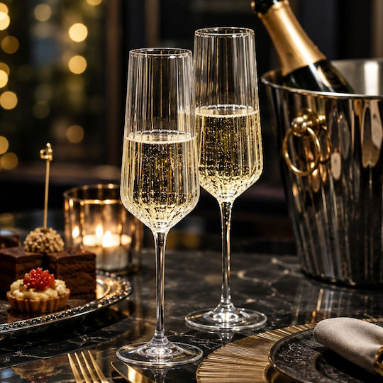 Pasabahce Allegra Set Pahare De Sampanie / Cocktail Pahare Cu Picior Din Sticlă 195ml 6 Bucăți