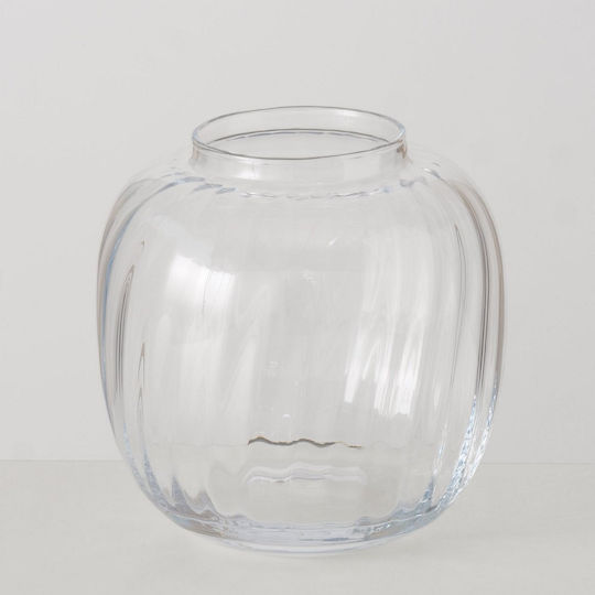 MSA Βάζο Γυάλινο Διάφανο 19x19xΥ19cm