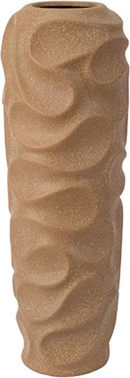 Porcelain Decorative Vase Beige Dimensions 17xH59cm