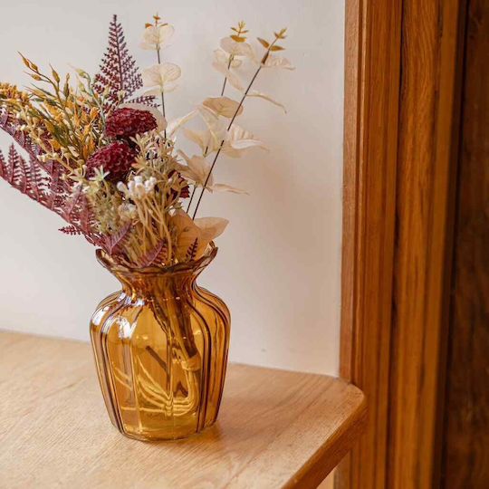 Beauty Home Glass Vase Diameter 11.5xHeight 15cm