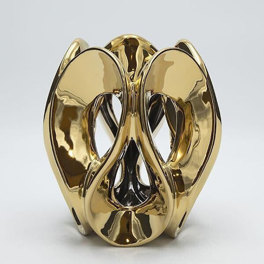 Decorative Vase Gold 21x21x25cm