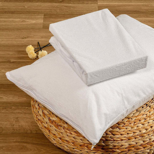 Melinen Schutzkissenbezug-Set Wasserdicht White 50x70cm.