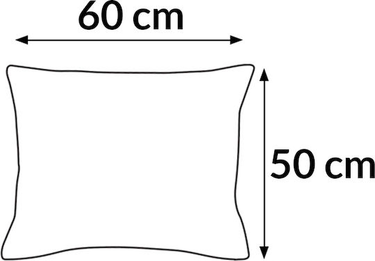Satin-Baumwoll-Kissenbezug Gestreift Anthrazit/50x60