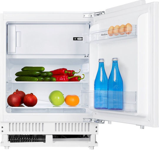 Eingebauter Einzeltür Kühlschrank 111Es H81.8xB59.6xT55cm. Weiß UM130.3