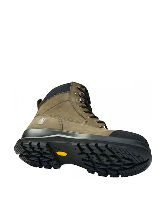 Carhartt Wasserdichte Sicherheitstiefel S3 mit Zertifizierung Ölbeständigkeit Hitzebeständigkeit Hitzebeständige Sohle SRC Wasserabweisendes Obermaterial