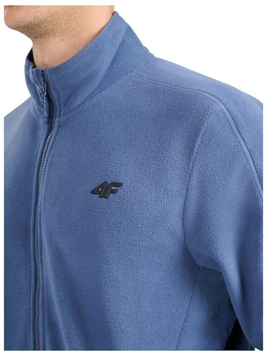 Cardigană Bărbați Fleece Albastră