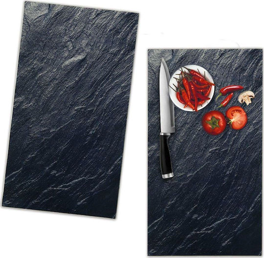 Koopman Koopman Schneidebretter Kunststoff Schwarz 36x22cm 2 Stück