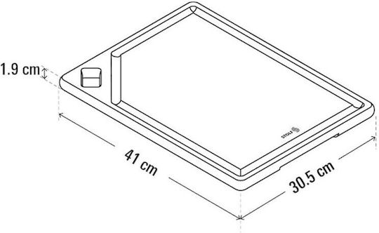 Stolf Дървена Рязане На Повърхности Зелен 41x30.5см