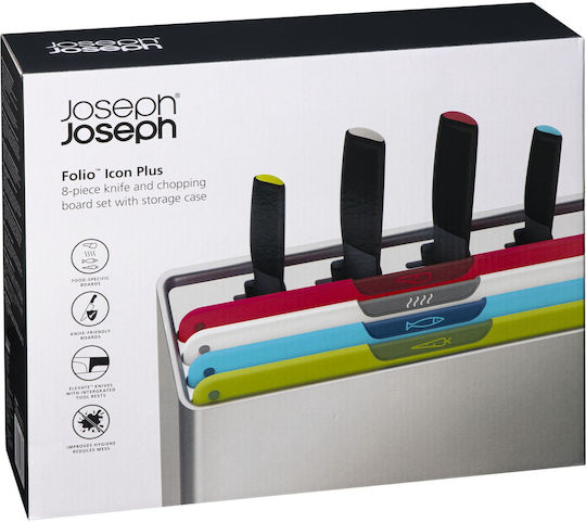 Joseph Joseph Set Plastic Chopping Boards Multicolour 33x32cm 9 Pieces