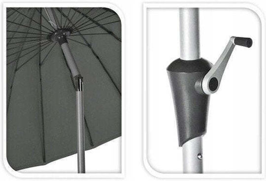 Garten- und Terrassen-Sonnenschirm Rundschreiben Aluminium Grüne Φ2.8m