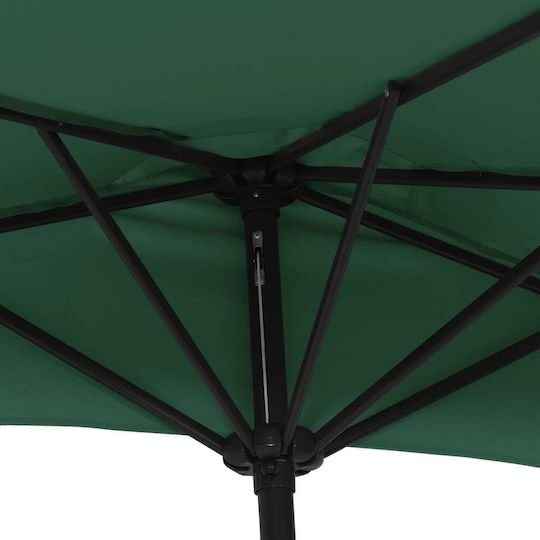 Garten- und Terrassen-Sonnenschirm Rundschreiben Aluminium Grüne Φ3xΥ2.23m