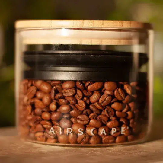 Airscape Coffee Jar with Airtight Metallic Red Lid 850ml