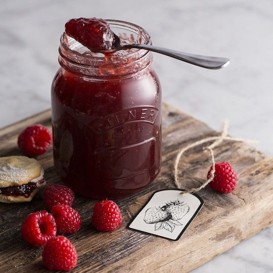 KIlner Ваза за Обща Употреба с Капак Стъклена Прозрачна 500ml