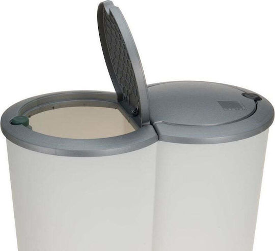Excellent Houseware Vază Pentru Paste Cu Capac Din Plastic Alb 5000ml